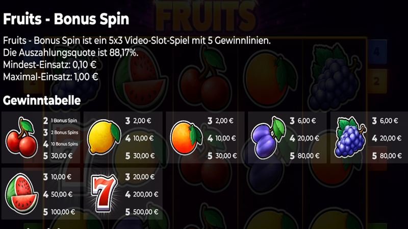 fruits_bonus_spin_auszahlung Fruits Bonus Spin
