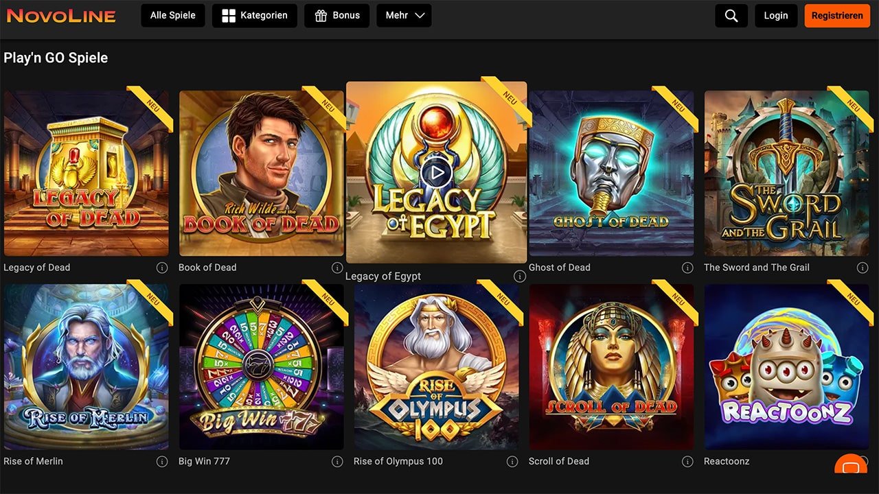 NOVOLINE.DE Play’n GO Slots NOVOLINE.DE Play’n GO Slots
